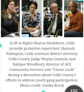 (Left to Right) Sharon Mashburn, Cobb juvenile probation supervisor; Hannah Palmquist, Cobb assistant district attorney